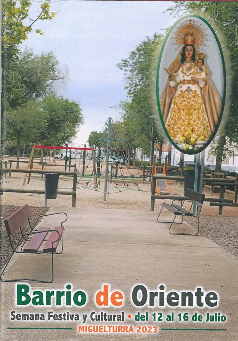 Portada programa Barrio de Oriente , junio 2023