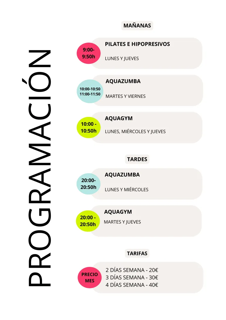 Programación actividades piscina verano 2023, imagen 3