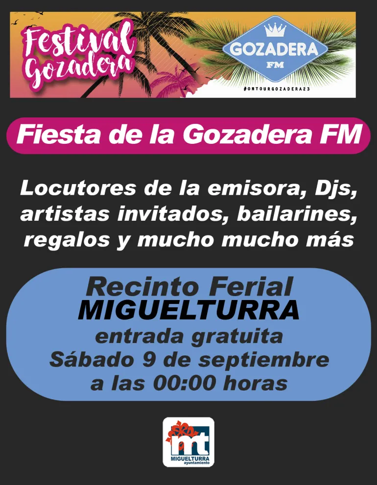 fiesta la gozadera fm ferias 2023