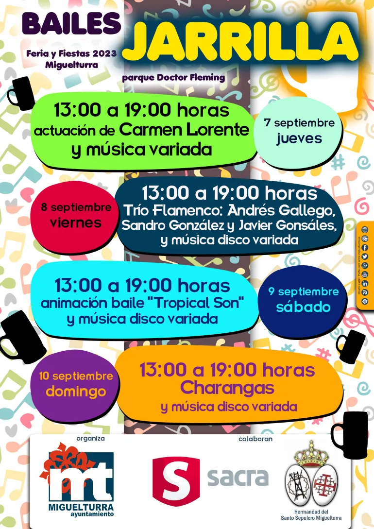 cartel Bailes de la Jarrilla ferias 2023