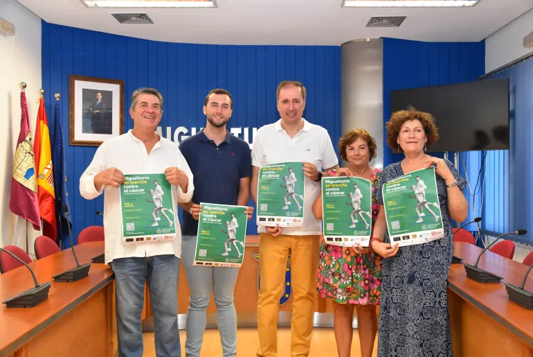 imagen de la presentación Miguelturra en marcha contra el cáncer, agosto de 2023