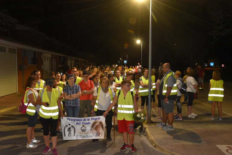 peregrinación desde Miguelturra hacia la virgen del Prado de Ciudad Real, agosto 2023