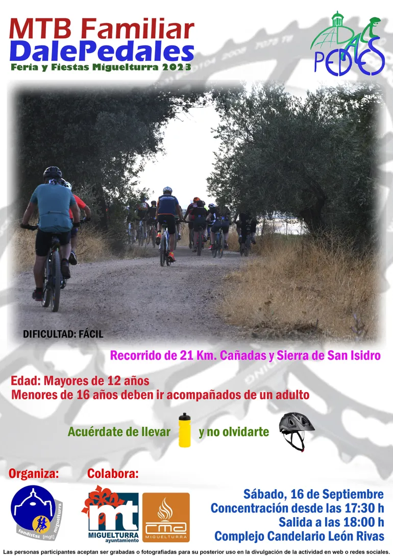 cartel MTB familiar especial Ferias 2023