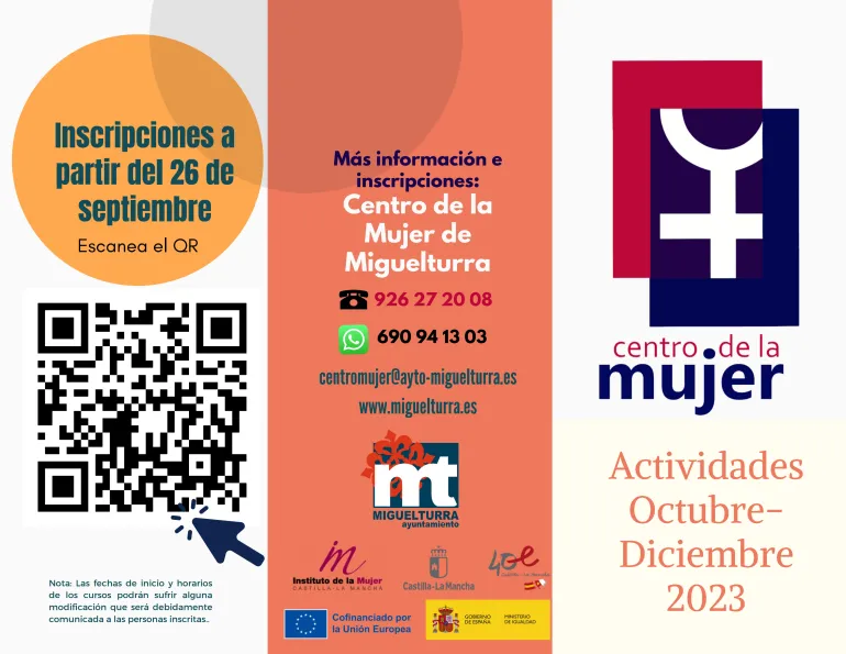 programación centro mujer, septiembre 2023, imagen 1