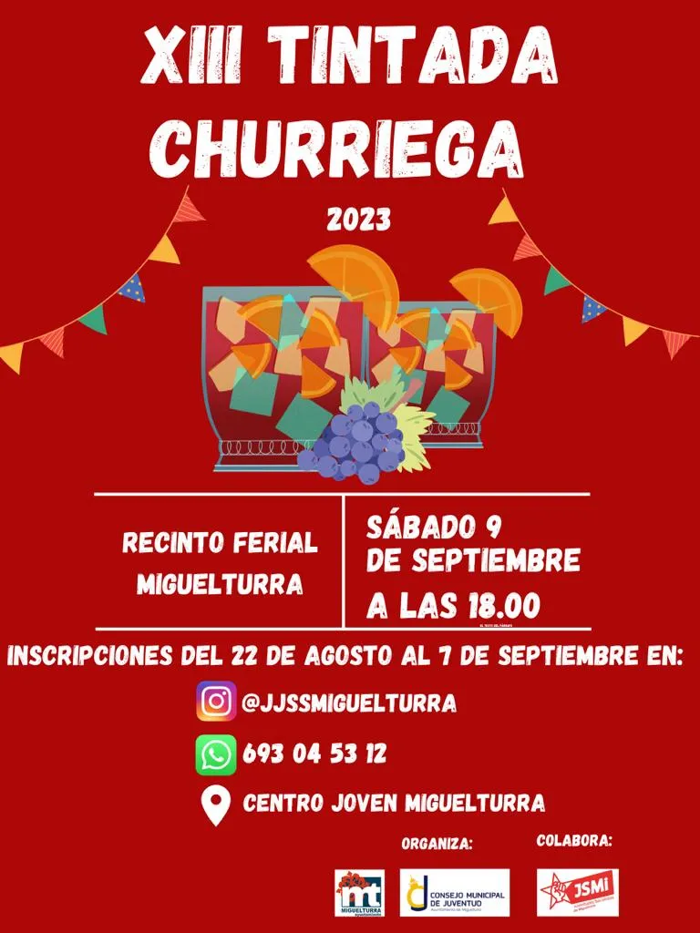 cartel tintada churriega ferias 2023