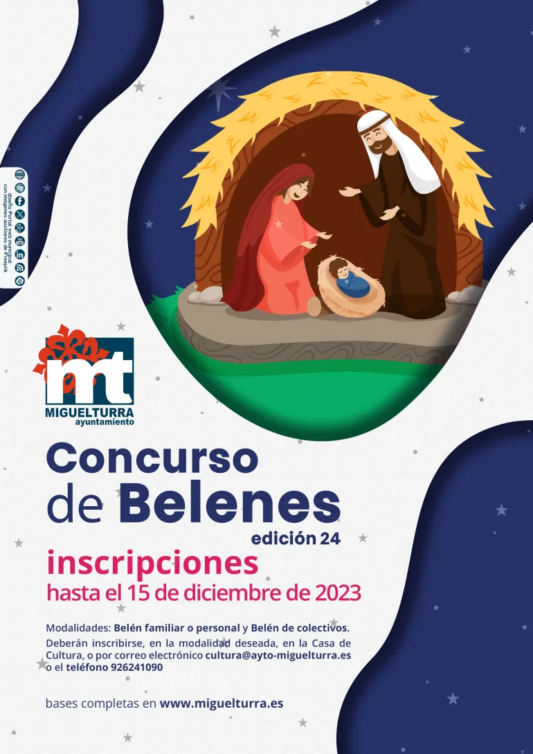 cartel concurso belenes 2023 Miguelturra actualizado