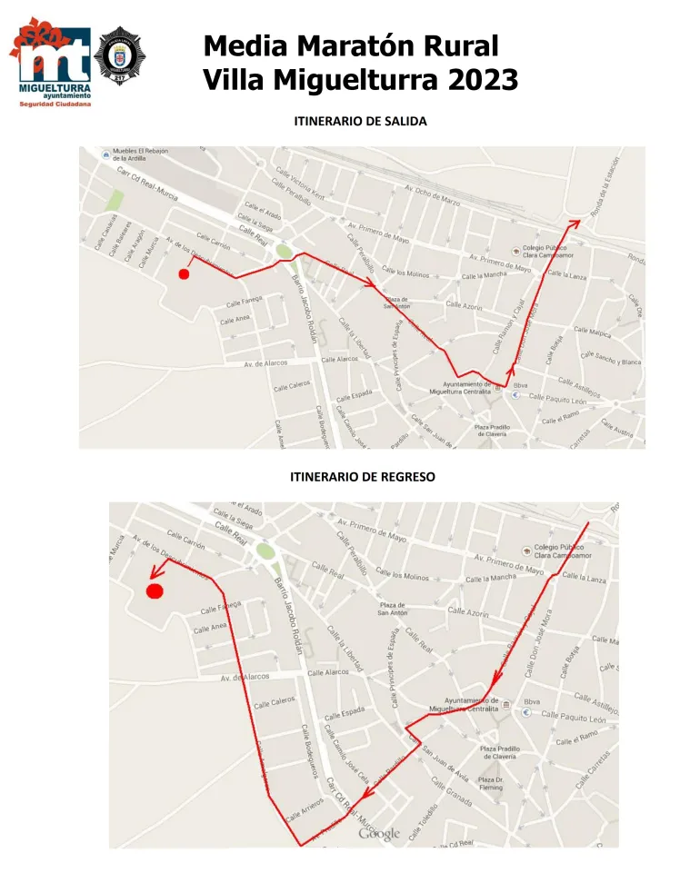 croquis itinerario tráfico MMM2023