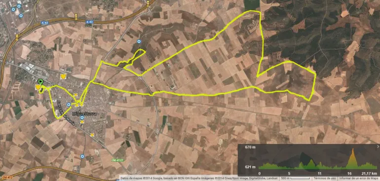 Mapa de la Media Maratón Rural 2023