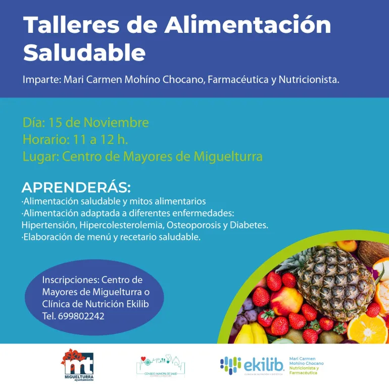 talleres alimentación noviembre 2023