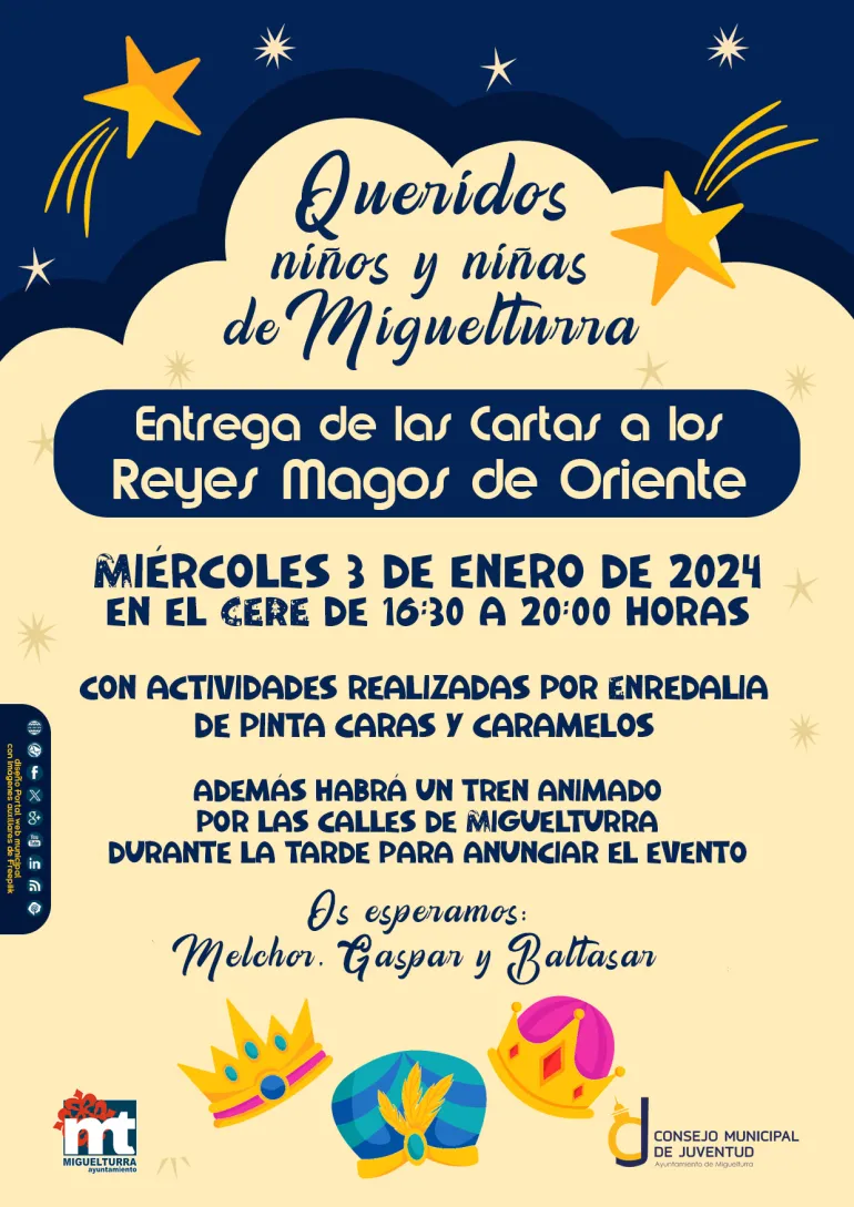 cartel cartas a los Reyes 2024 Miguelturra