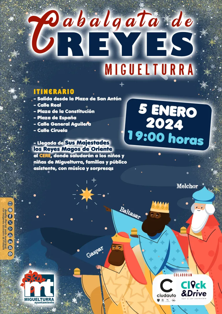 cartel Cabalgata Reyes Magos 2024 Miguelturra