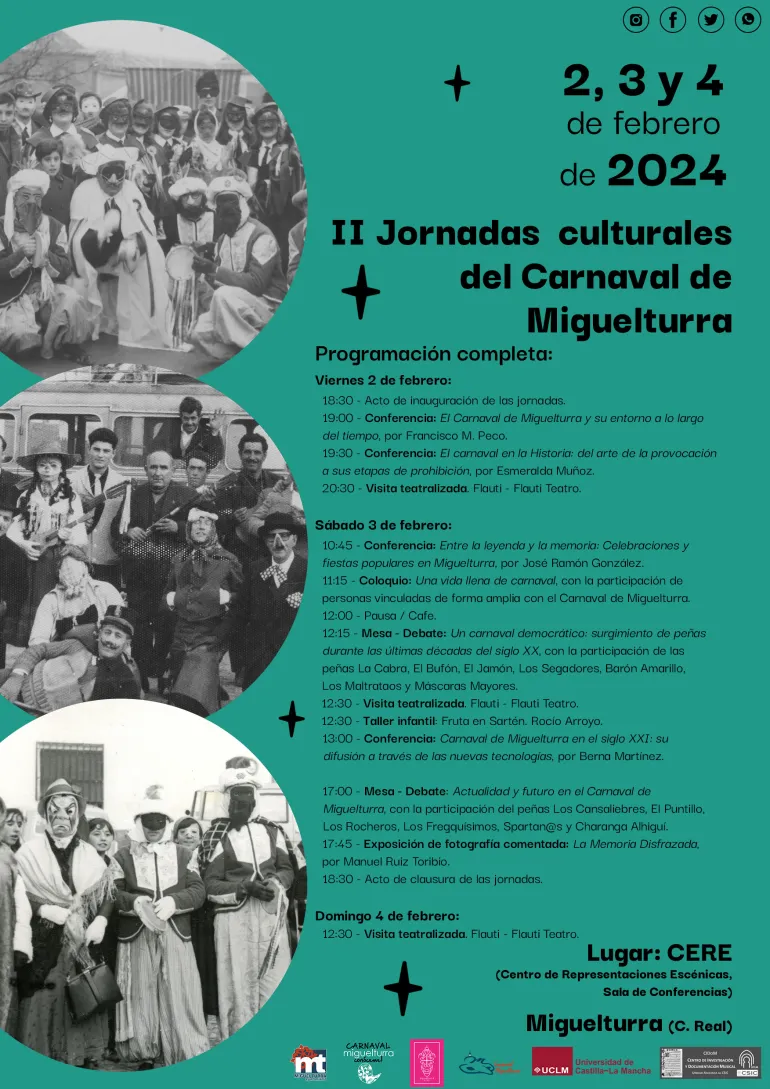 cartel Jornadas Culturales del Carnaval 2024