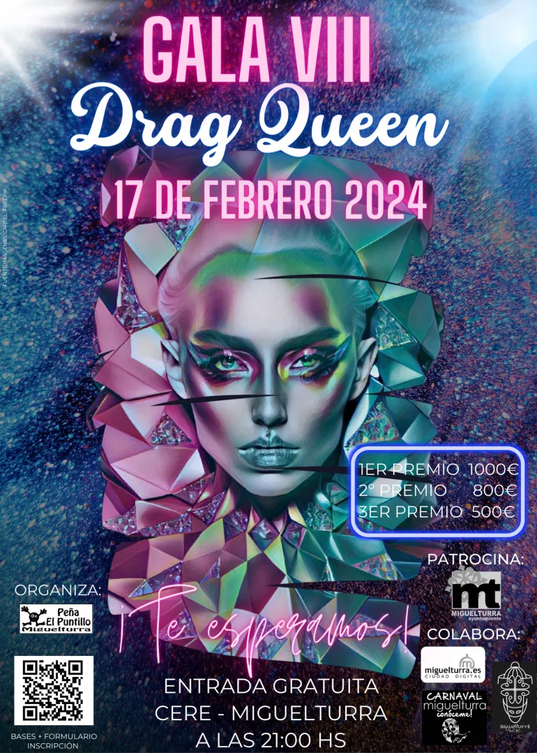 cartel concurso Drag Queen Carnaval 2024