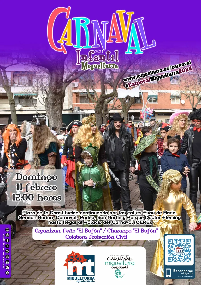 cartel carnaval infantil 2024