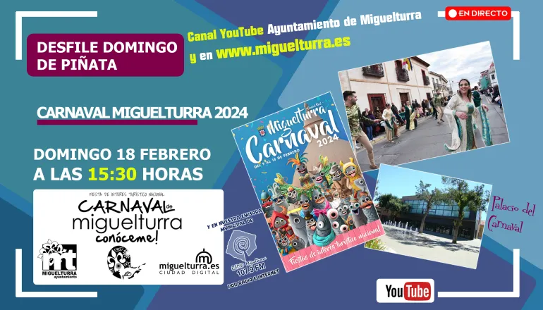pantallazo streaming Domingo de Piñata Carnaval 2024