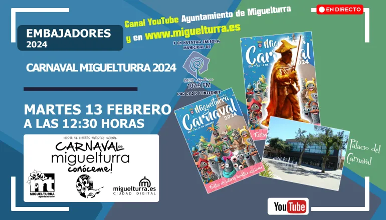 embajadores del Carnaval 2024, pantallazo