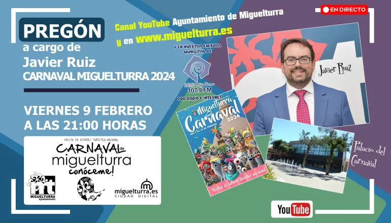 streaming pregón carnaval 2024 pantallazo