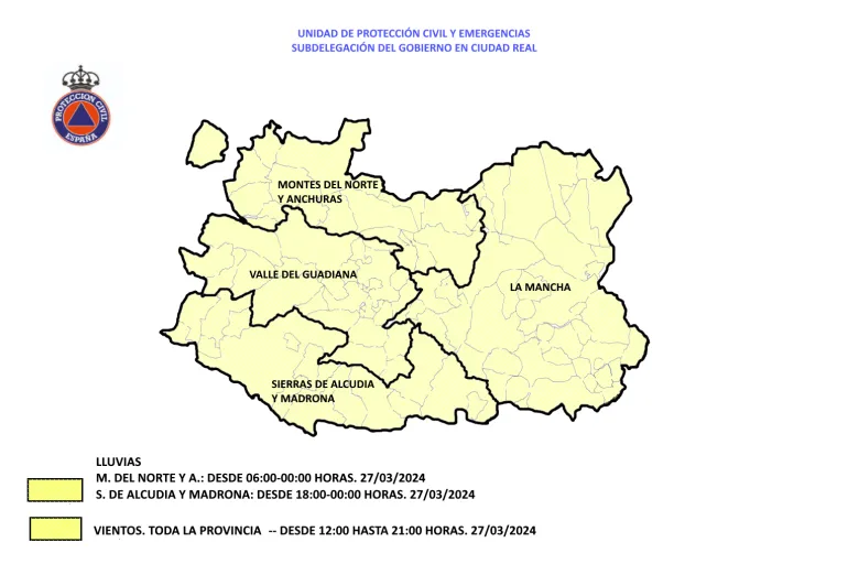 mapa del tiempo, 27 marzo 2024