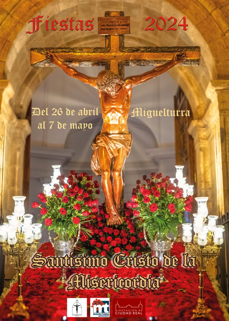 Cartel de las fiestas del Cristo de la Misericordia, Miguelturra abril de 2024