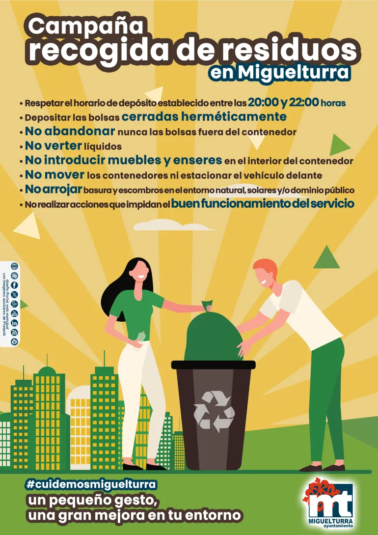 cartel campaña recogida residuos, mayo 2024