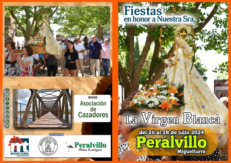 Exterior programa Fiestas Virgen Blanca, Peralvillo 2024