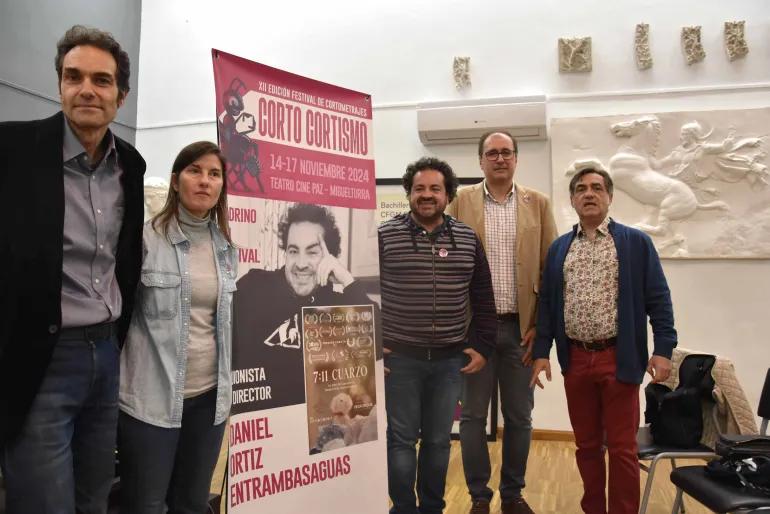Presentación festival cine Corto Cortísmo, Miguelturra noviembre 2024