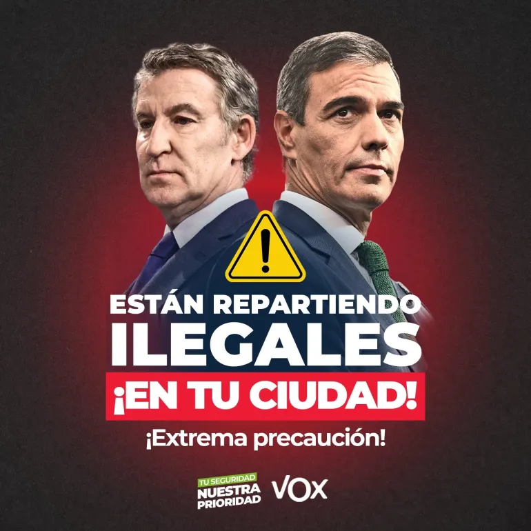 Cartel campaña ilegales