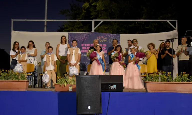 Proclamación damas y zagales fiestas Barrio Oriente, Miguelturra 2025