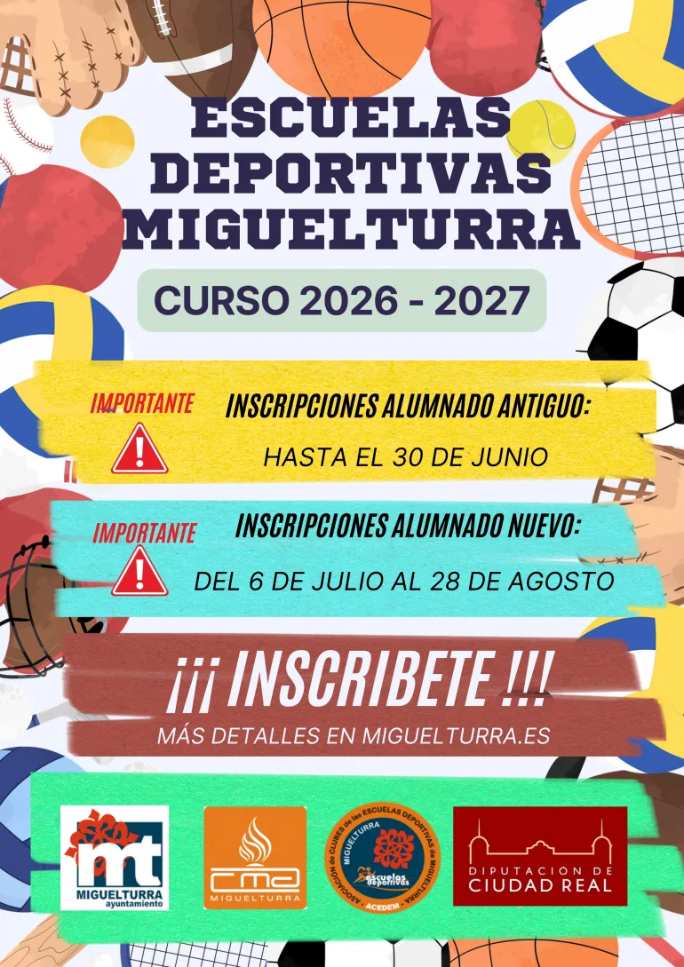 escuelas deportivas 2026-2027