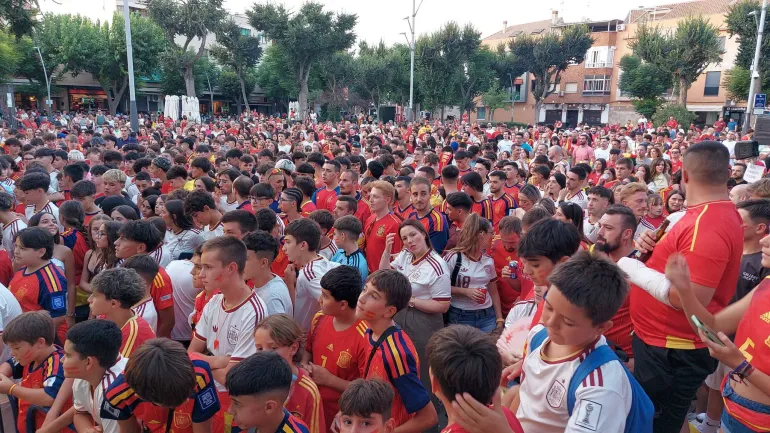 Pantalla Gigante, final del mundial España - Argentina, Miguelturra 19 de julio de 2026