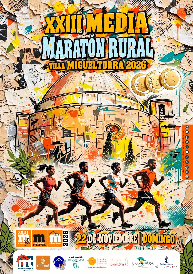 media maratón rural villa miguelturra 2026 cartel