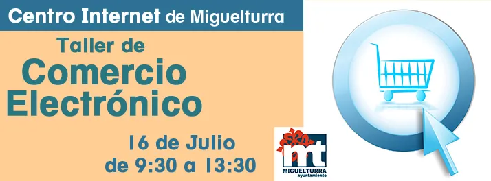 banner del curso de comercio electrónico, julio 2015