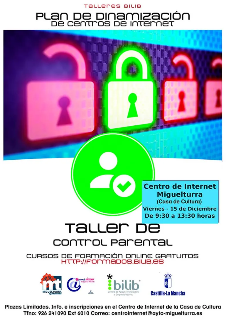 curso imagen del taller de control parental y nuevas tecnologías, diciembre 2017