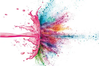 agenda imagen de una explosión de pinturas de color