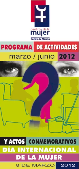 imagen programación Centro Mujer, marzo 2012