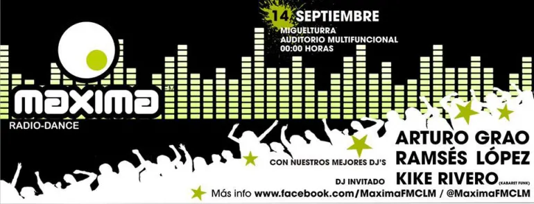 agenda imagen concierto Máxima Radio Dance 2013