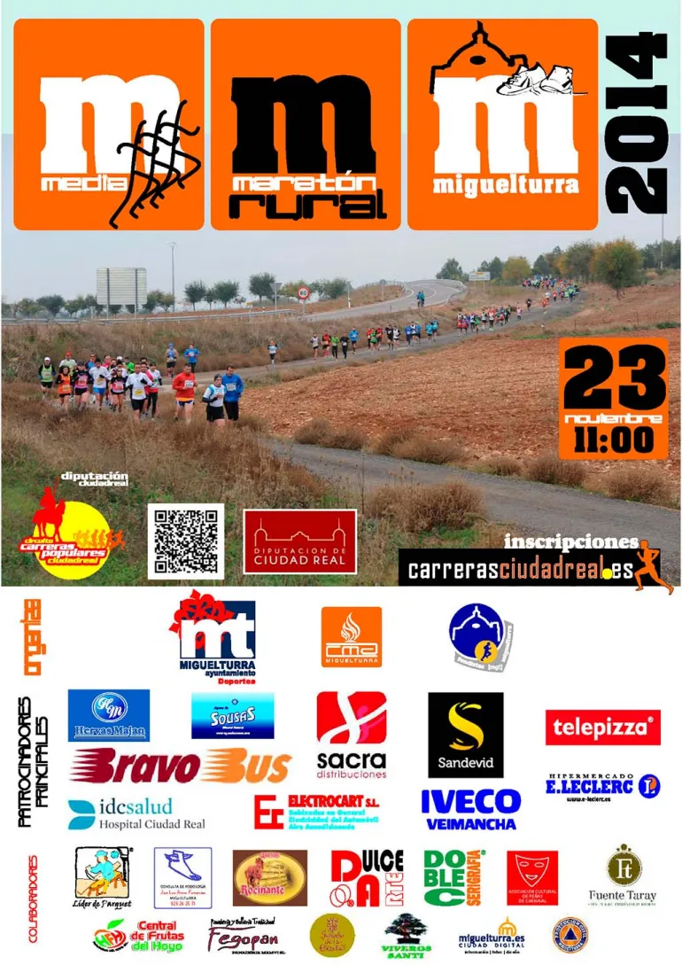 agenda imagen cartel Media Maratón Rural 2014