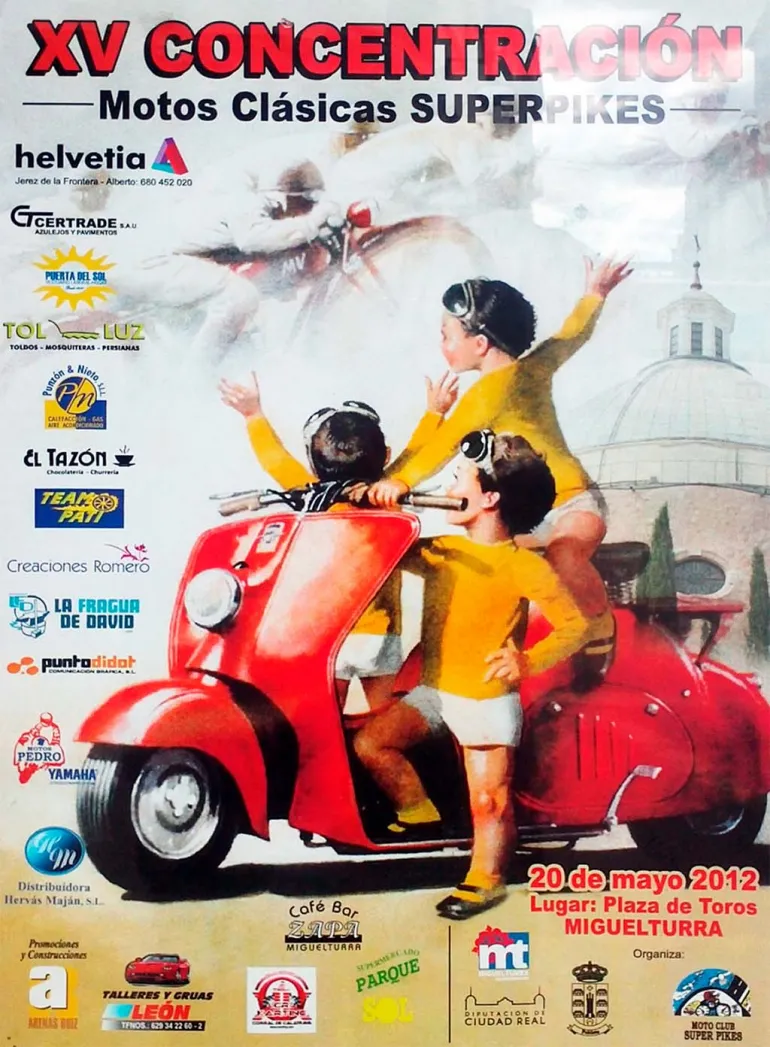 agenda imagen concentración motos clásicas  2012