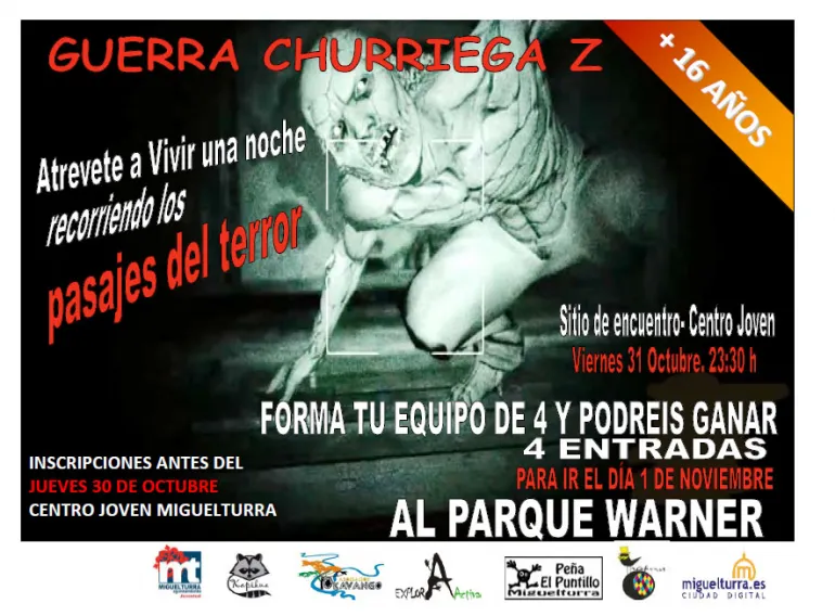 agenda imagen cartel Guerra Churriega Z 2014