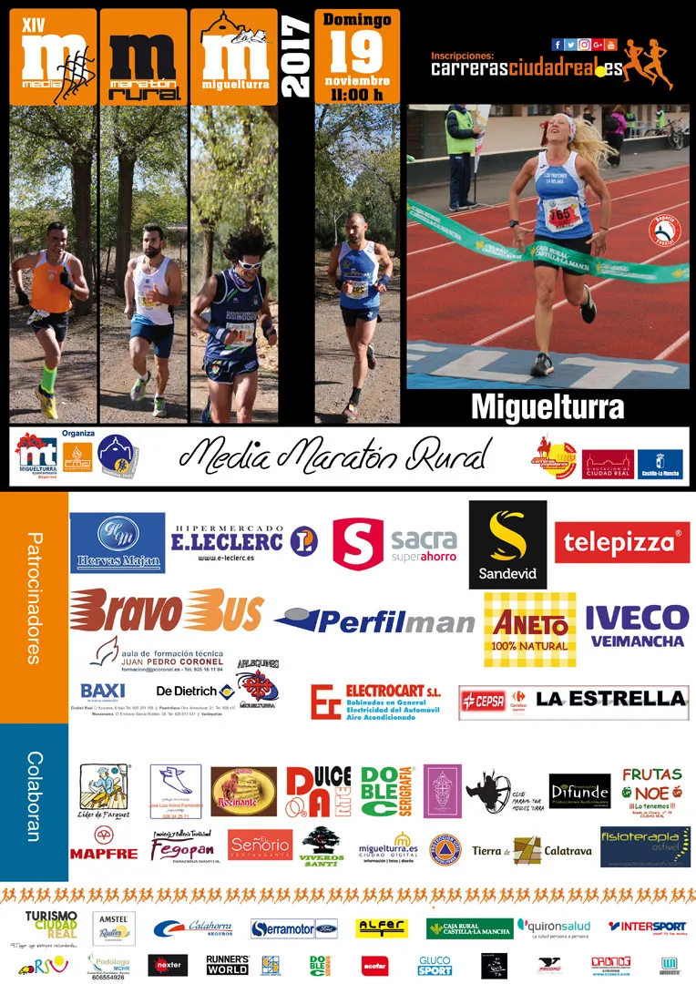 evento imagen cartel Media Maratón Villa Miguelturra  2017