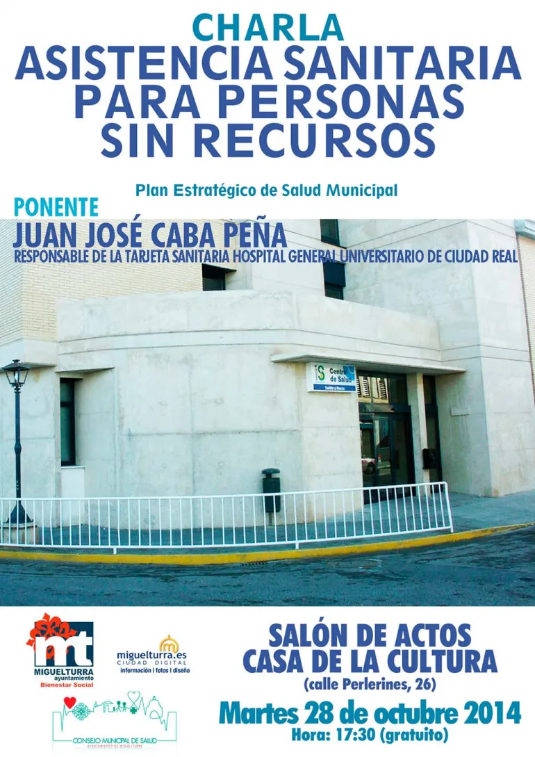 agenda imagen charla salud, octubre 2014