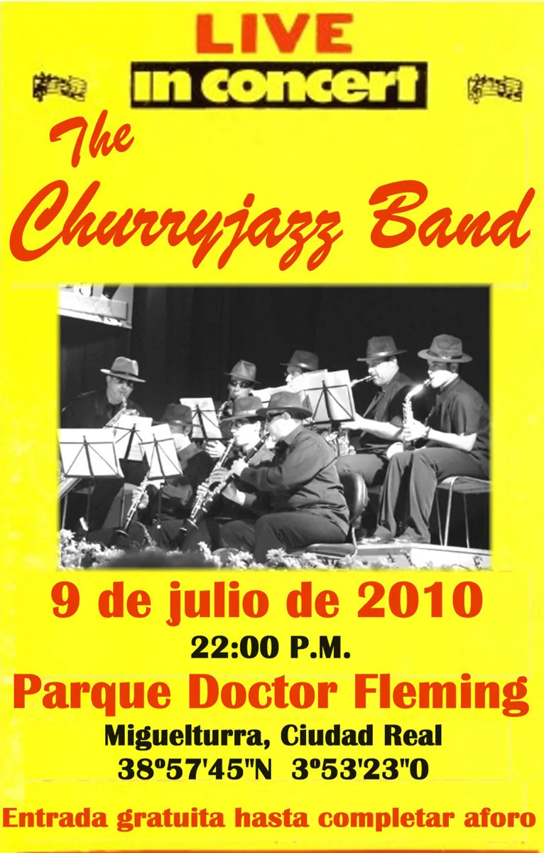 imagen concierto de la Churryjazz band, julio 2010