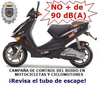 agenda imagen campaña control ruidos motos