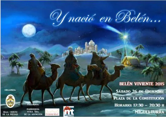 agenda imagen del cartel del Belén Viviente, diciembre 2015
