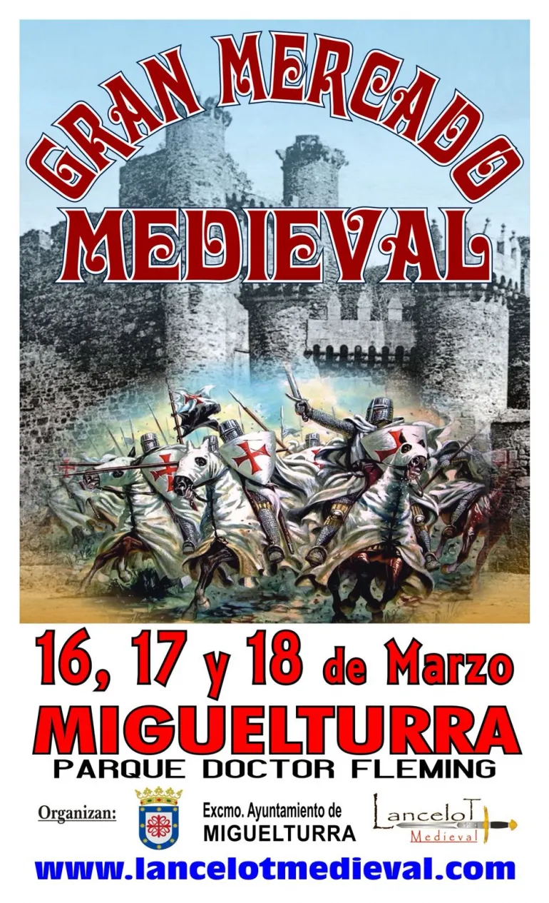 evento imagen del cartel del Mercado Medieval en Miguelturra, marzo 2018