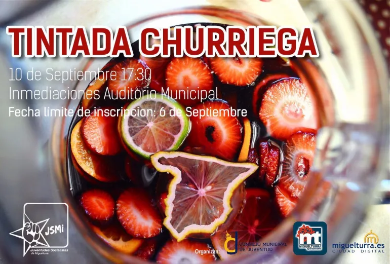 eventos, imagen del cartel de la Tintada Churriega de las Ferias y Fiestas de Miguelturra 2016