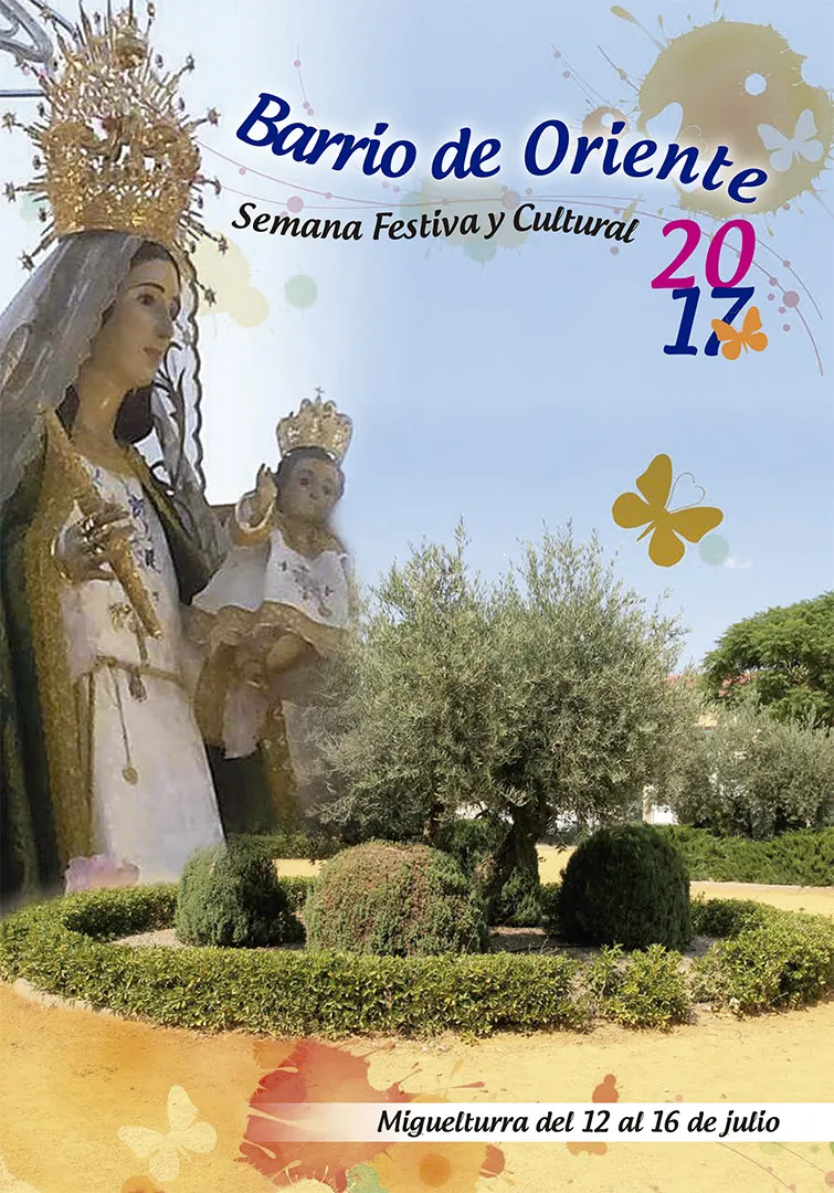 imagen del programa de la Semana Festiva y Cultural del Barrio de Oriente 2017
