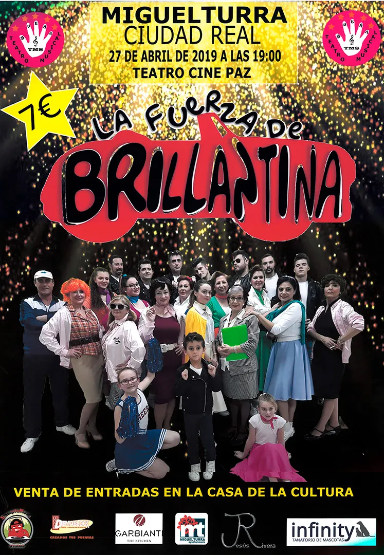 evento imagen del cartel la fuerza de la brillantina, abril 2019