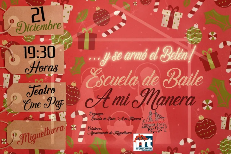 evento imagen cartel Festival Flamenco Navidad "A mi manera", diciembre 2019 Miguelturra