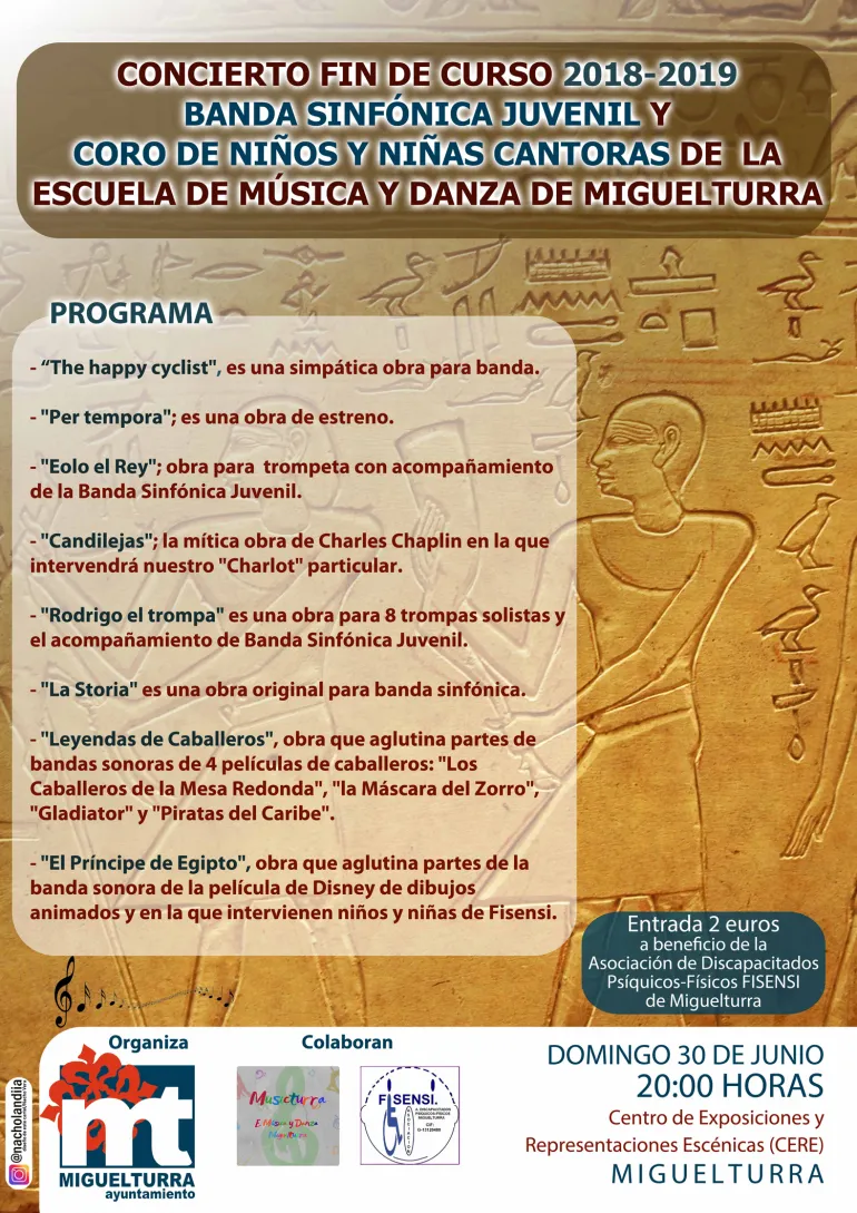 evento imagen del cartel anunciador del concierto del domingo 30 de junio, autor @nacholandiia (Instagram)